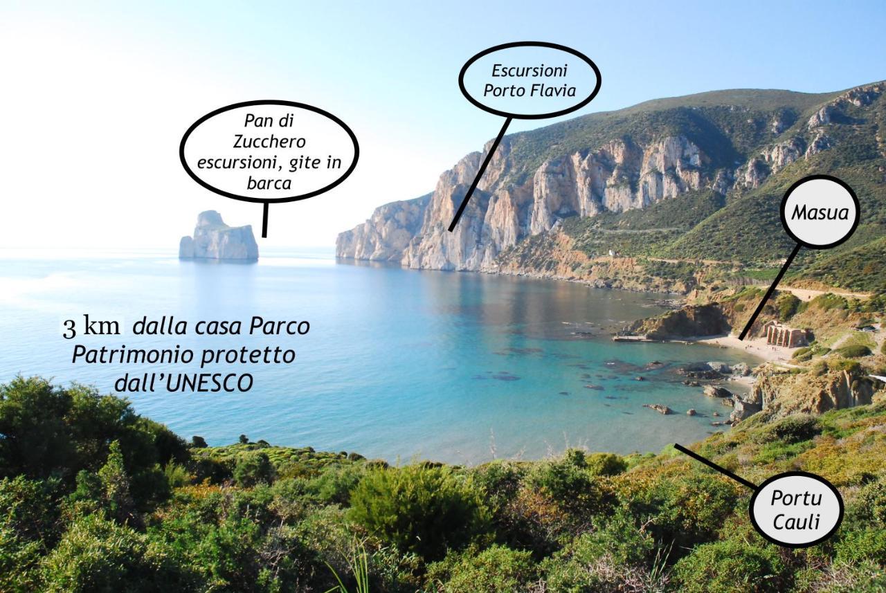 Villa Il Tramonto Tanca Piras Nebida Esterno foto